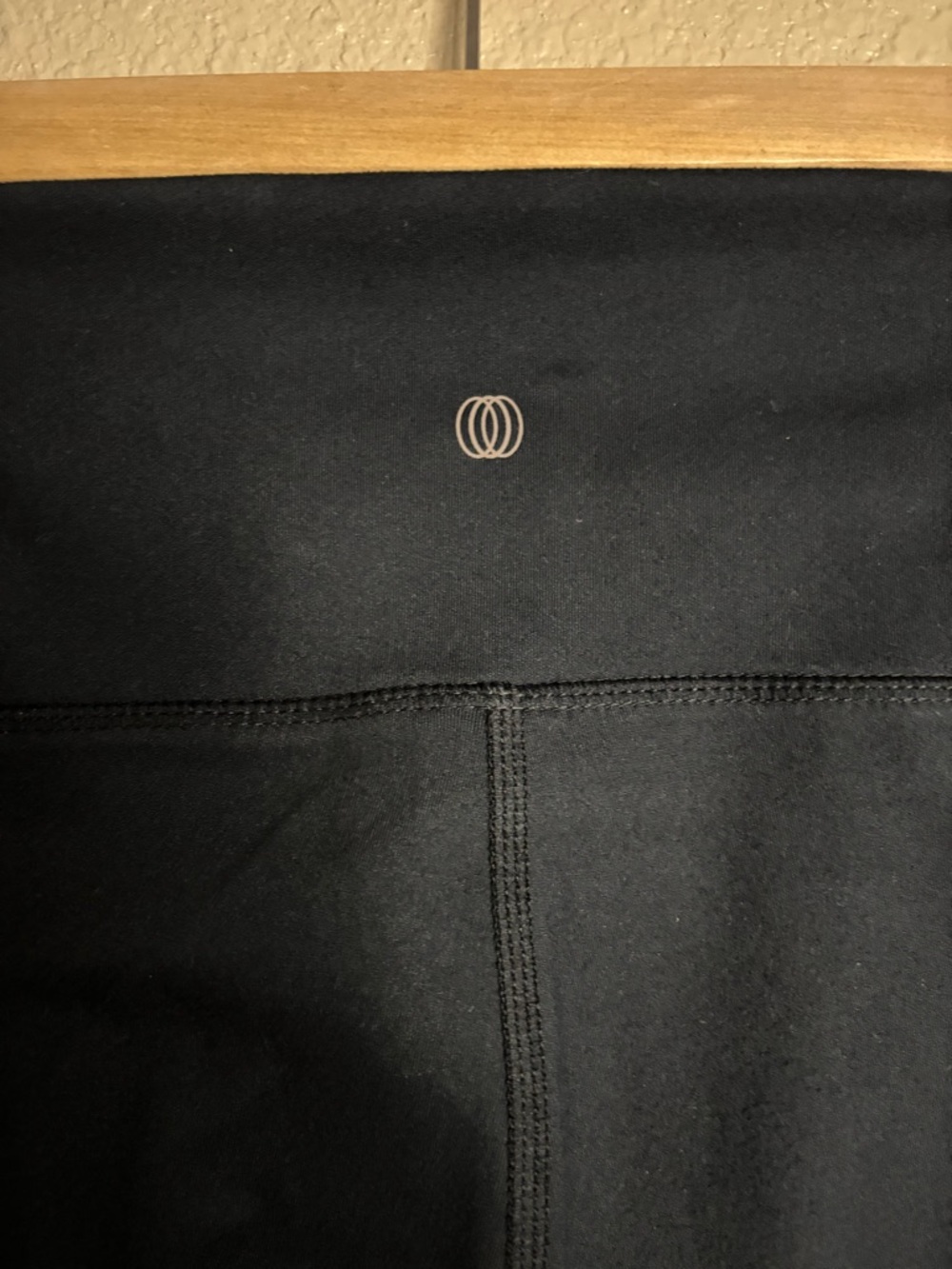 Balance Collection Black Yoga Leggings with Tag Detail - Picture 3 of 4